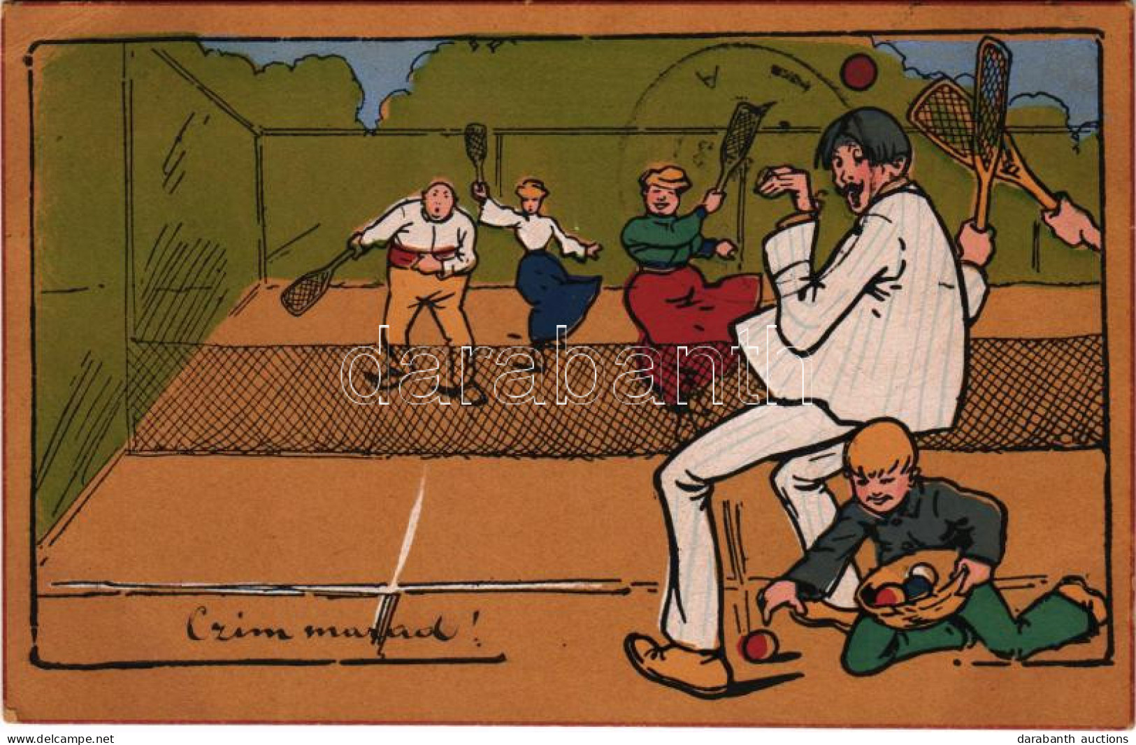 T2/T3 1907 Tenisz Meccs / Tennis Match, Sport (EK) - Non Classificati