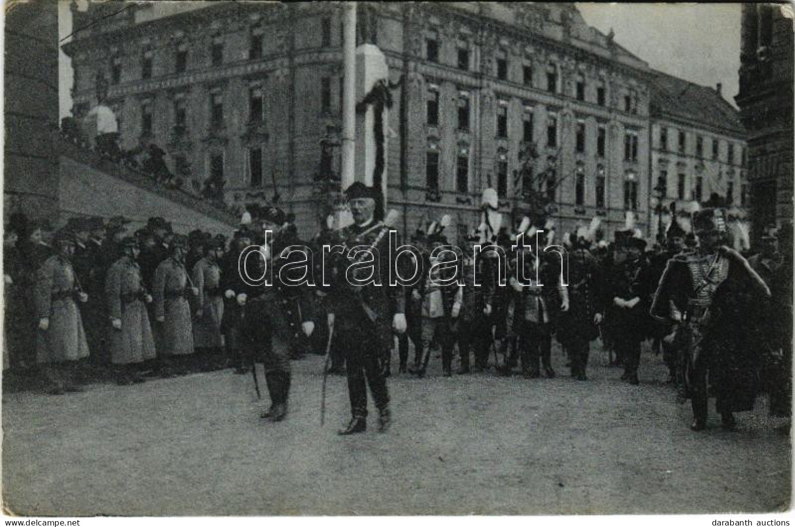 ** T2/T3 1916 Budapest, IV. Károly Király Koronázása. A Képviselőház és Főrendiház Felvonulása. Erdélyi Udvari Fényképés - Unclassified