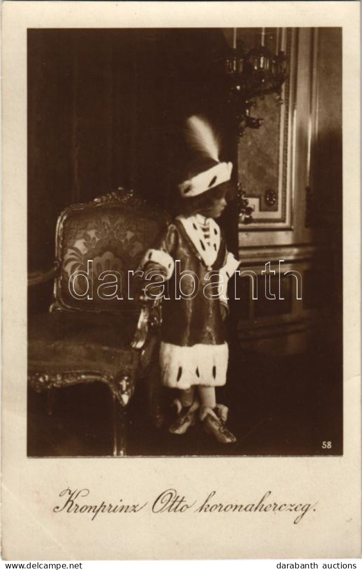 ** T2/T3 Kronprinz Otto / Habsburg Ottó Koronaherceg / Crown Prince Otto. Postkartenverlag Brüder Kohn Wien. Nach Photog - Ohne Zuordnung