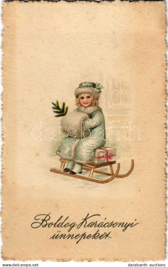 ** T2/T3 Boldog Karácsonyi Ünnepeket! / Christmas Greeting. S.B. Special 5158. Litho (EK) - Non Classificati