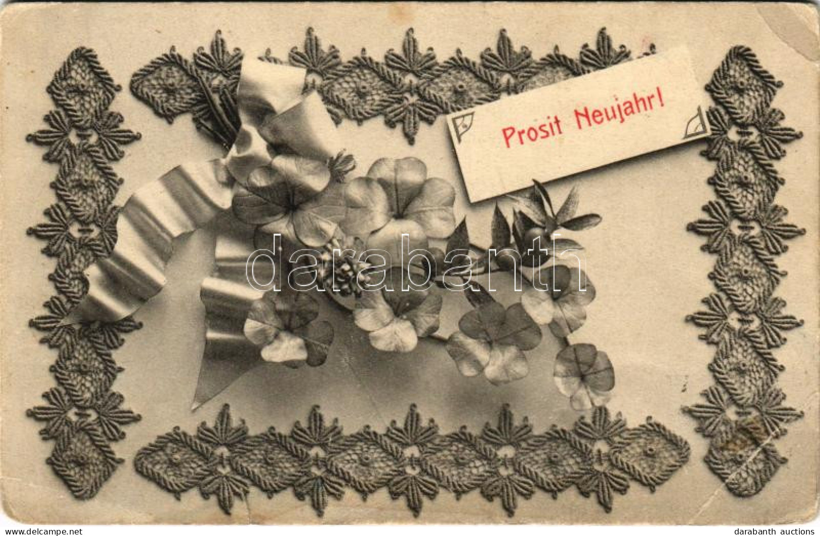 * T3/T4 1907 Prosit Neujahr! / New Year Greeting Art Postcard (EB) - Sin Clasificación
