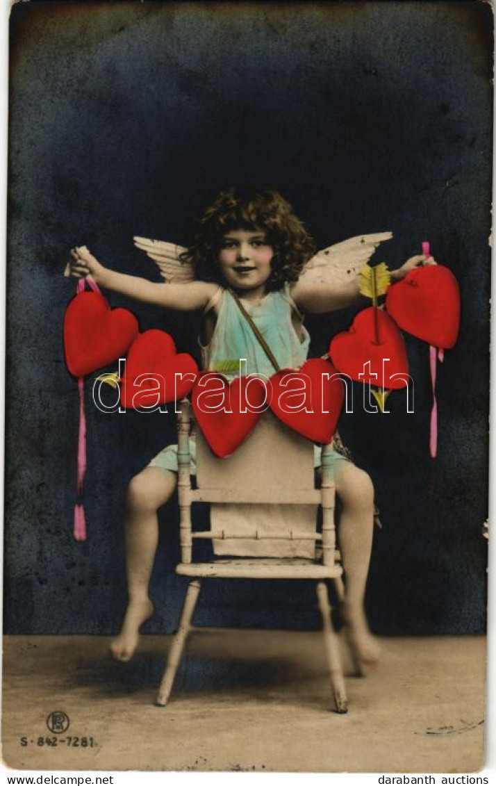 T2 1908 Szerelmes üdvözlet Kupidótól / Love Greetings From Cupid - Unclassified