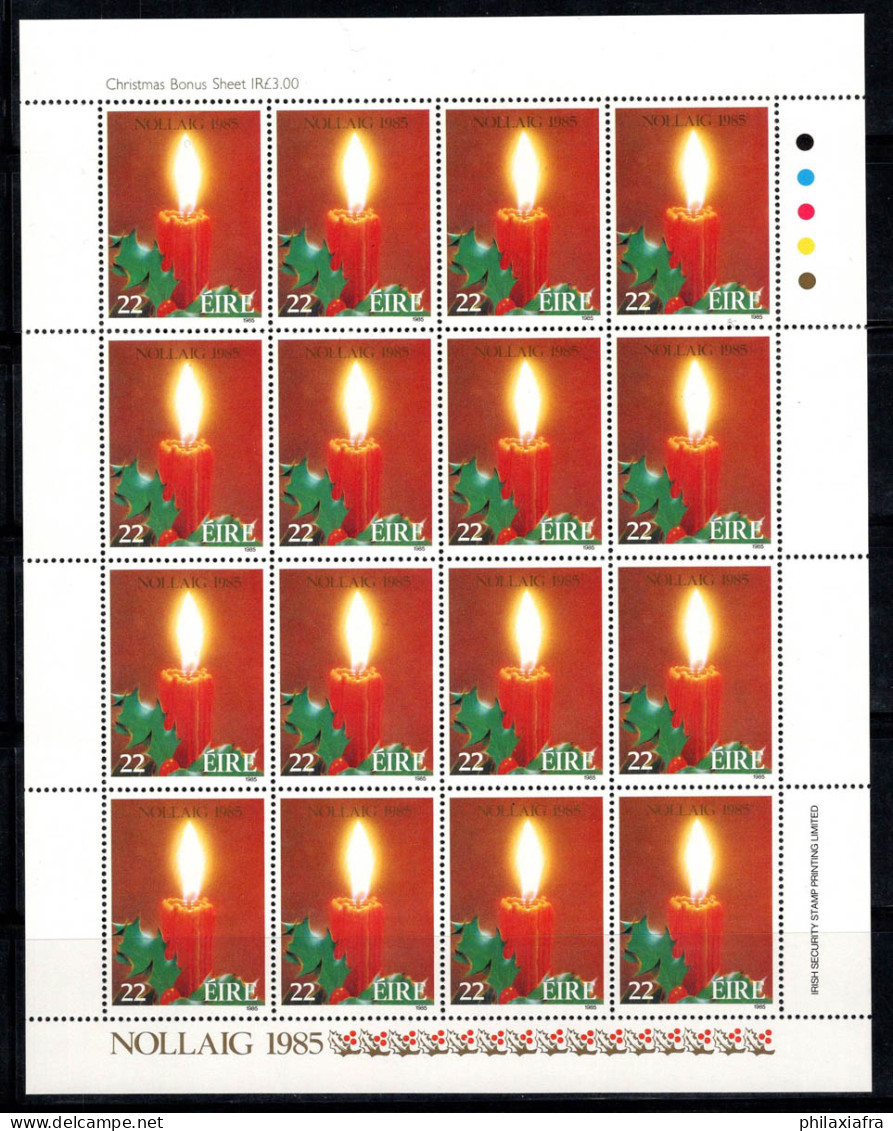 Irlande 1985 Mi. 583 Mini Feuille 100% Neuf ** Bougie De Noël - Blokken & Velletjes