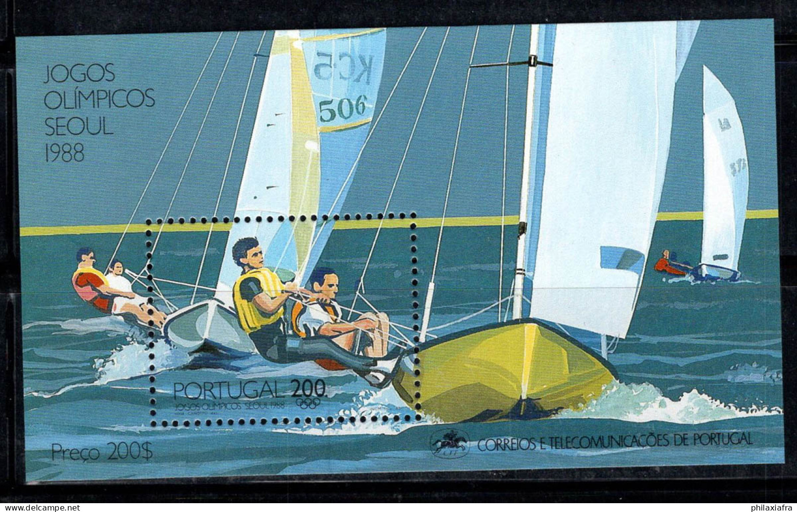 Portugal 1988 Mi. Bl.60 Bloc Feuillet 100% Neuf ** 200 (E), Jeux Olympiques, Séoul - Blocs-feuillets