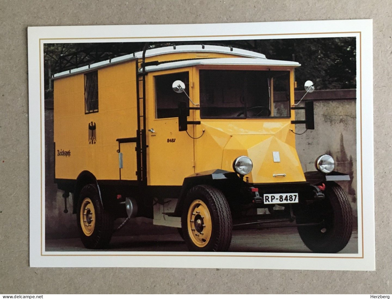 Germany Anniversary 500th German Post Office Paketzustellwagen Hans Lloyd 1928 Post Mail Car - Camions & Poids Lourds