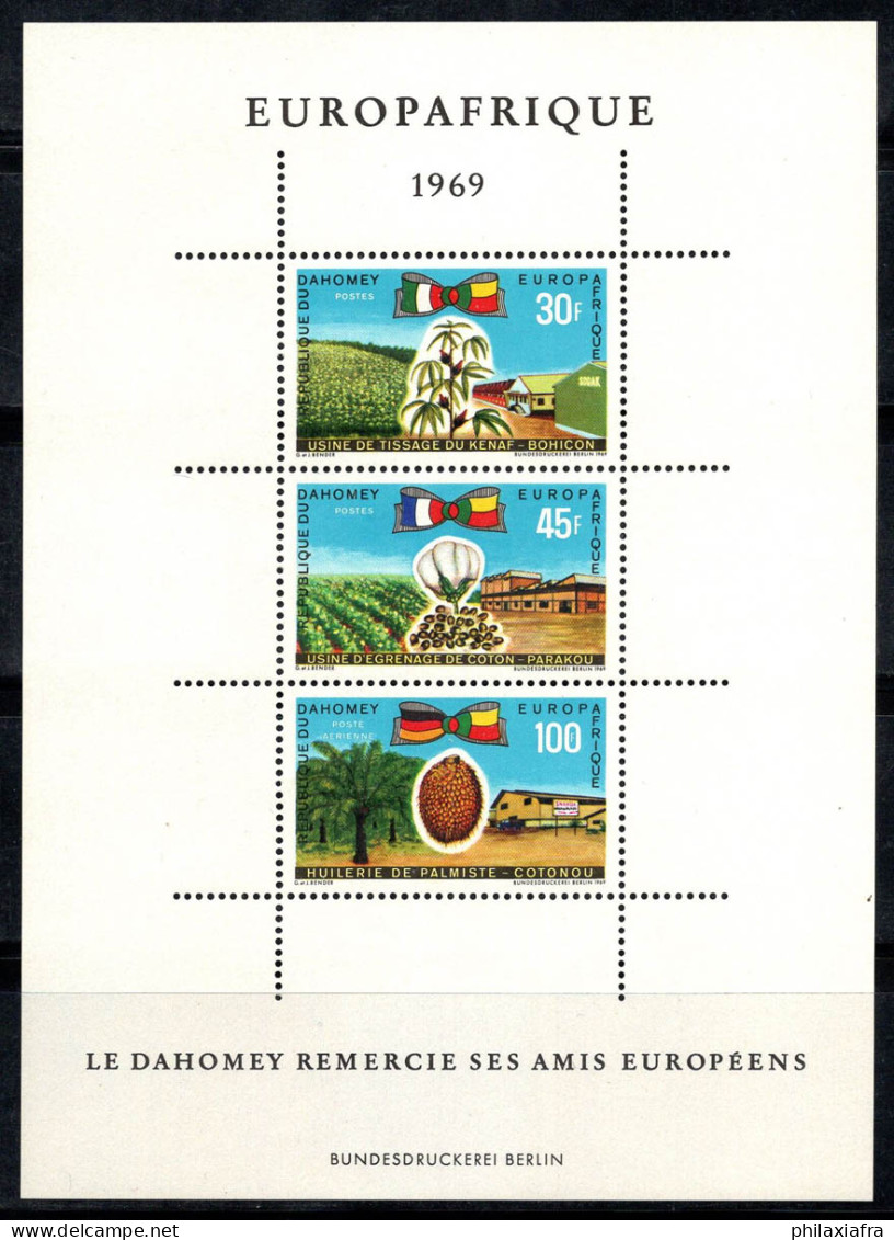 Dahomey 1969 Mi. Bl.16 Bloc Feuillet 100% Neuf ** Economie, Industrie Du Coton - Altri - Africa