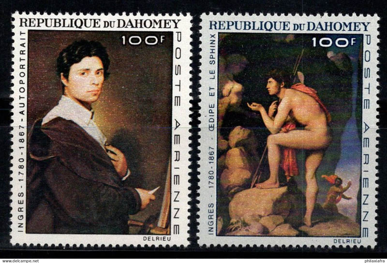 Dahomey 1967 Mi. 307-08 Neuf ** 100% Poste Aérienne Peintures De J.D.Ingres, Œdipe - Altri - Africa