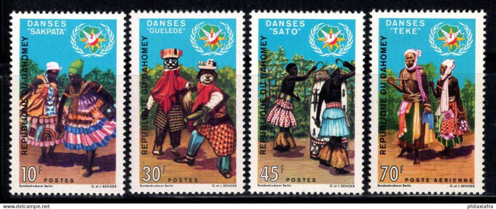 Dahomey 1969 Mi. 395-98 Neuf ** 100% Tourisme,Danses - Autres - Afrique