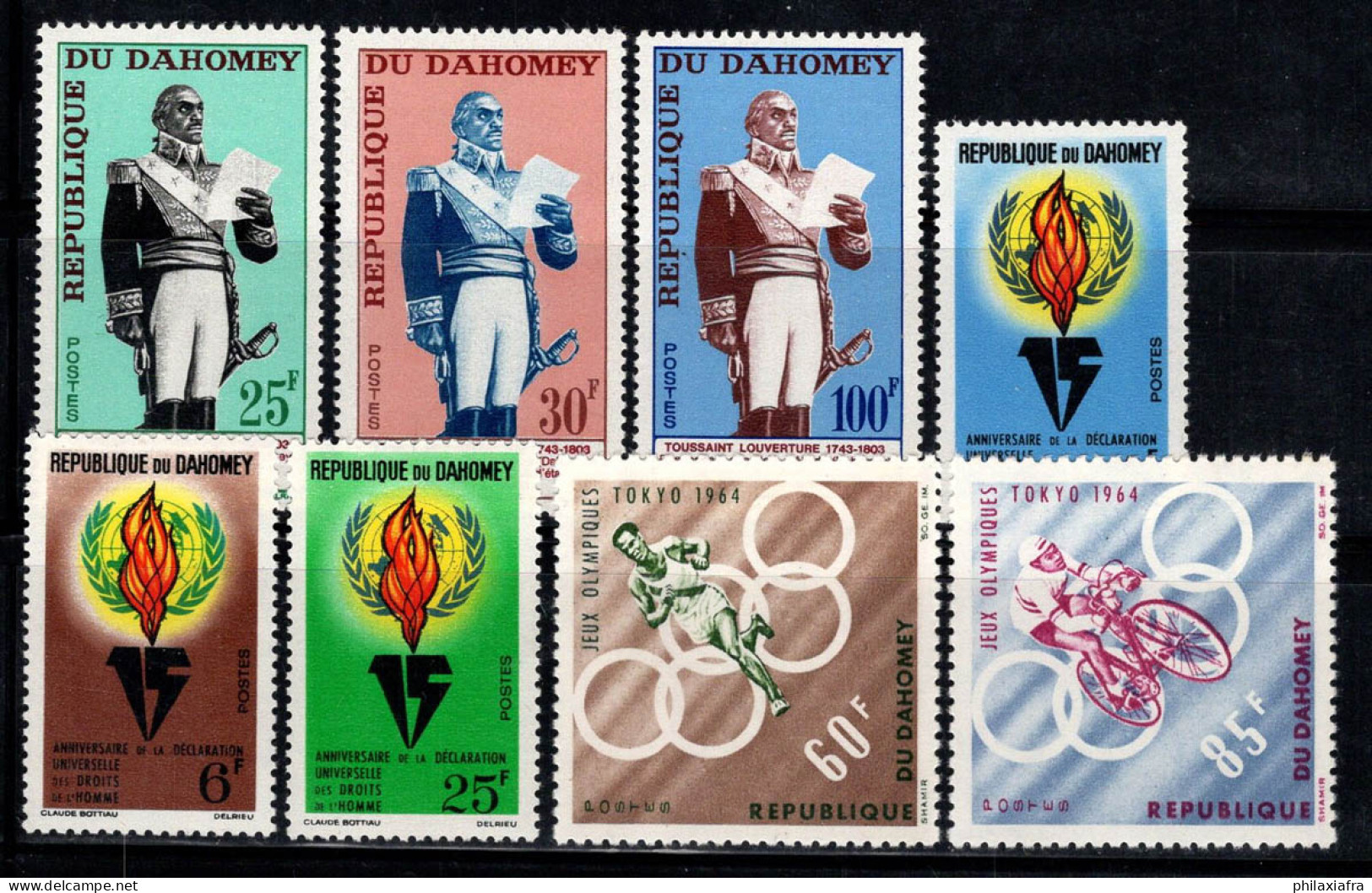 Dahomey 1963-64 Mi. 226-31,239-40 Neuf ** 100% Jeux Olympiques,Ouverture Générale,ONU - Altri - Africa