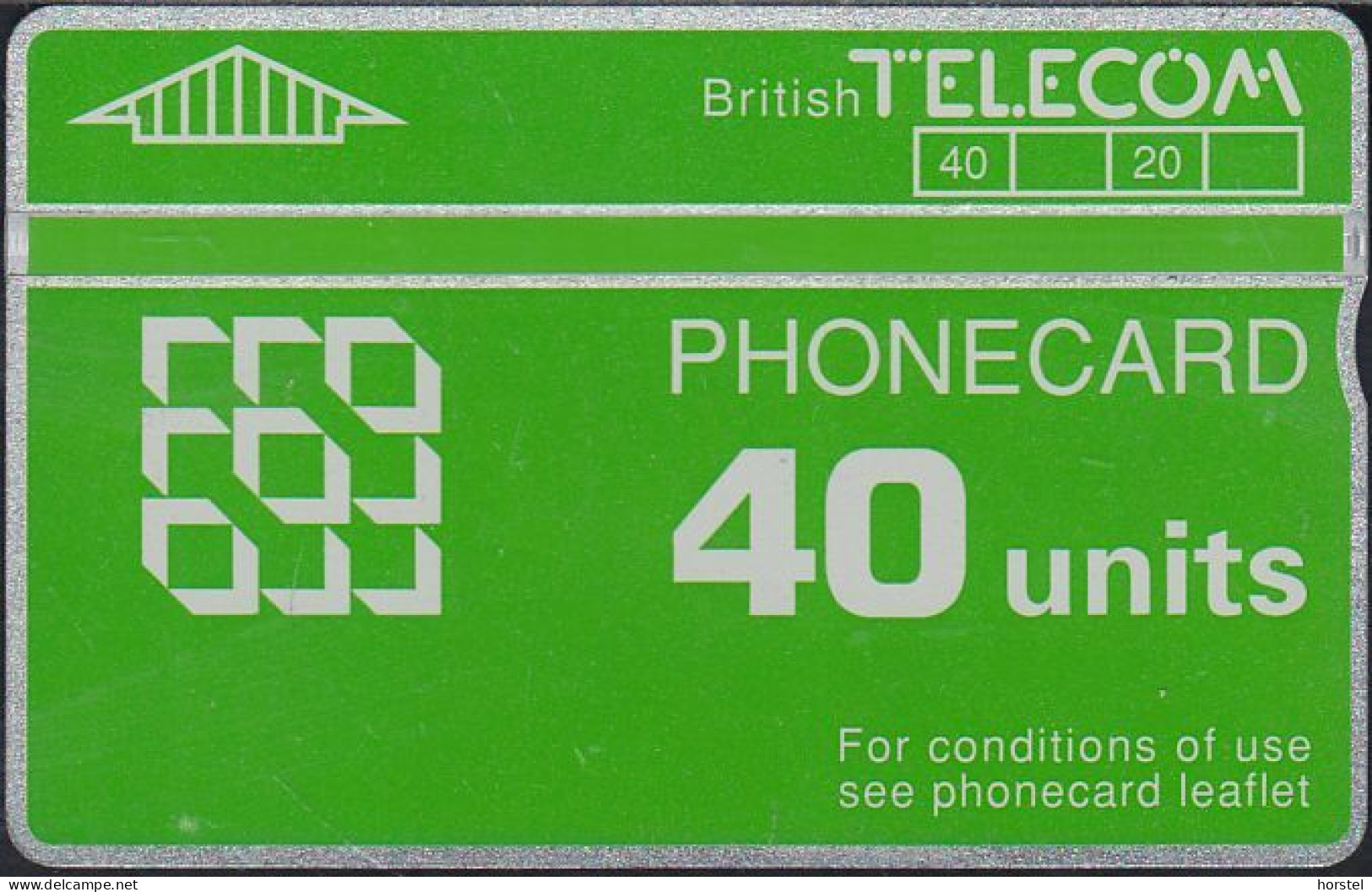 UK - British Telecom L&G  BTD025 - 5th Issue Phonecard Definitive - 40 Units - 086D - BT Definitive