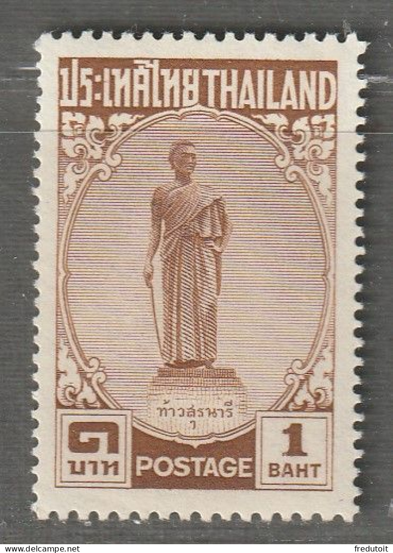 THAILANDE - N°294 ** (1955) Tao Suranari : 1b Brun - Thailand