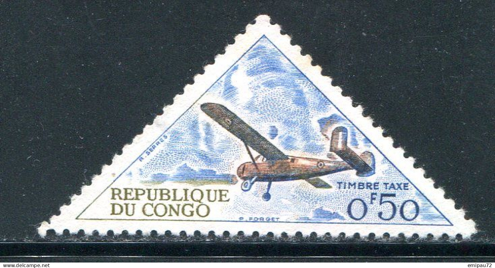 CONGO- Taxe Y&T N°35- Oblitéré - Gebraucht