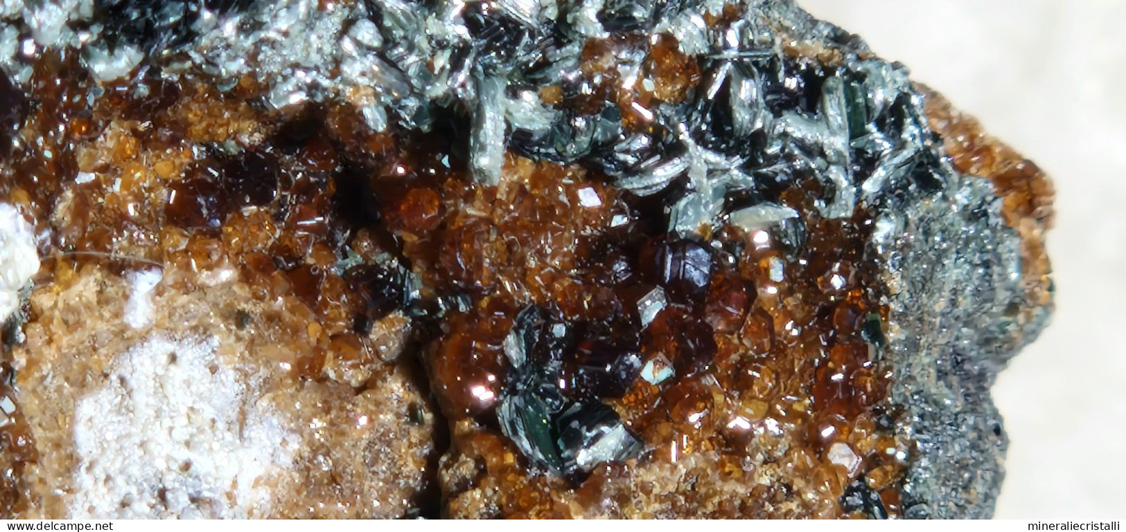 Minerali liguri granato titanite hessonite passo del faiallo Italia 8cm