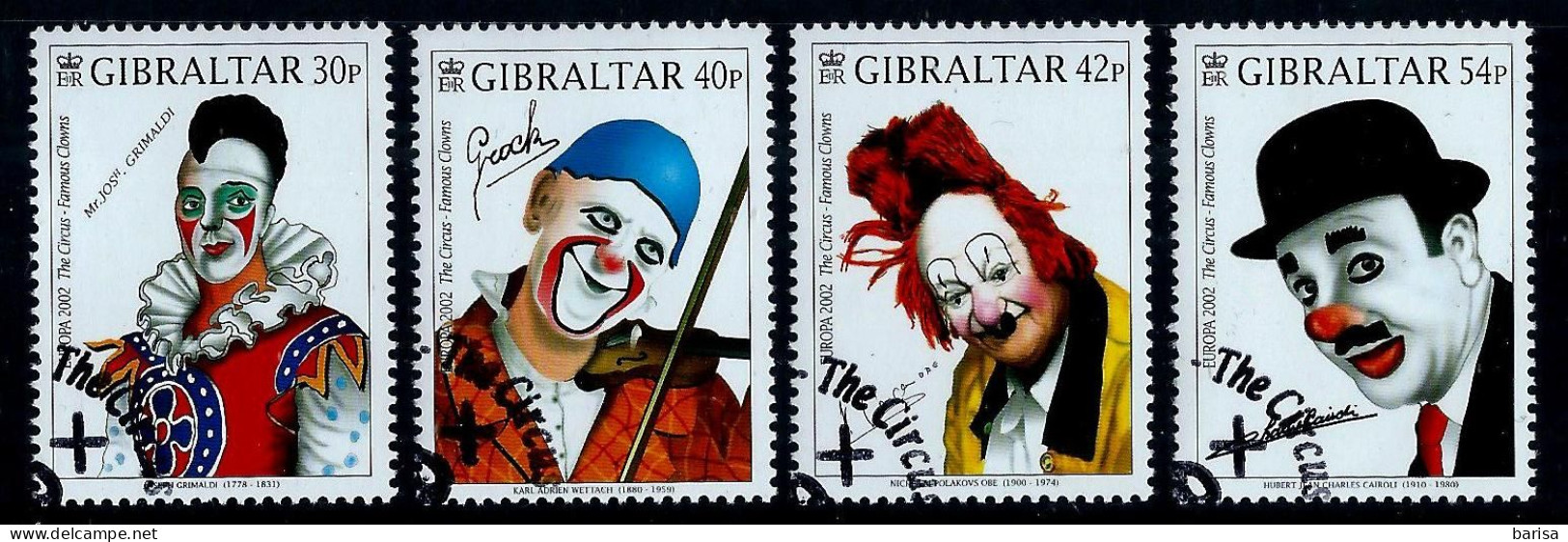 Gibraltar 2002: Europa; Circus (o) CTO - 2002