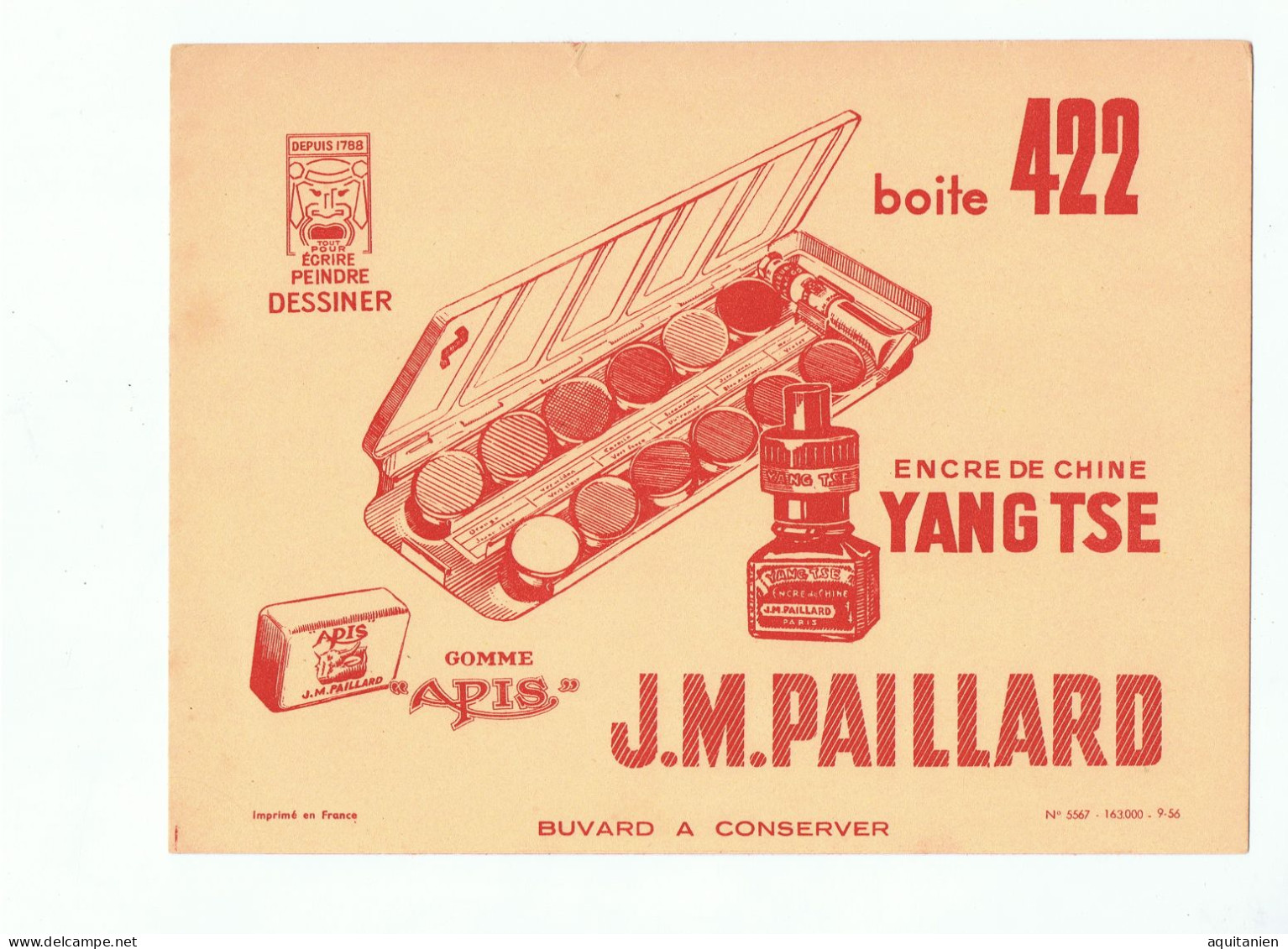 J M Paillard Boite 422 - Farben & Lacke