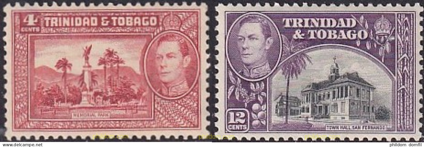 722794 MNH TRINIDAD Y TOBAGO 1938 SERIE BASICA - Trinidad & Tobago (...-1961)