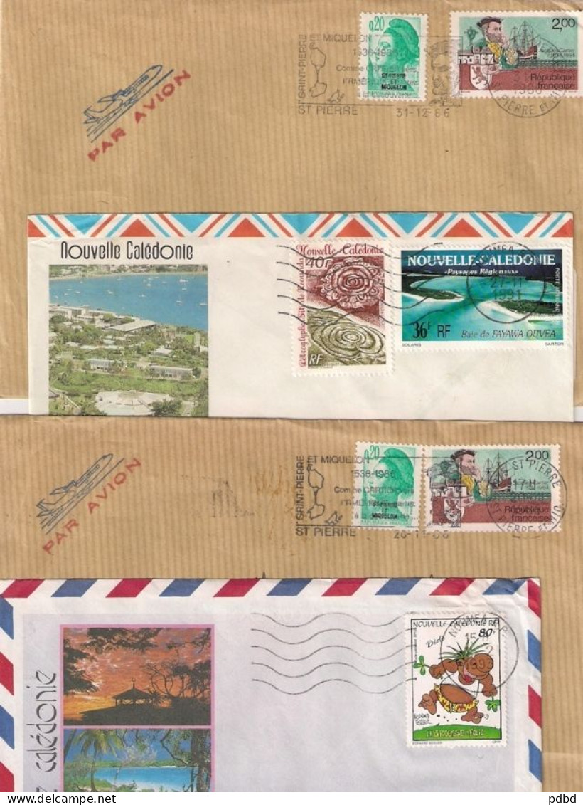 ENV 43 . 1986 à 1992 . 20 Enveloppes . Affranchissements Mécaniques .  Saint-Pierre Et Miquelon . - Covers & Documents