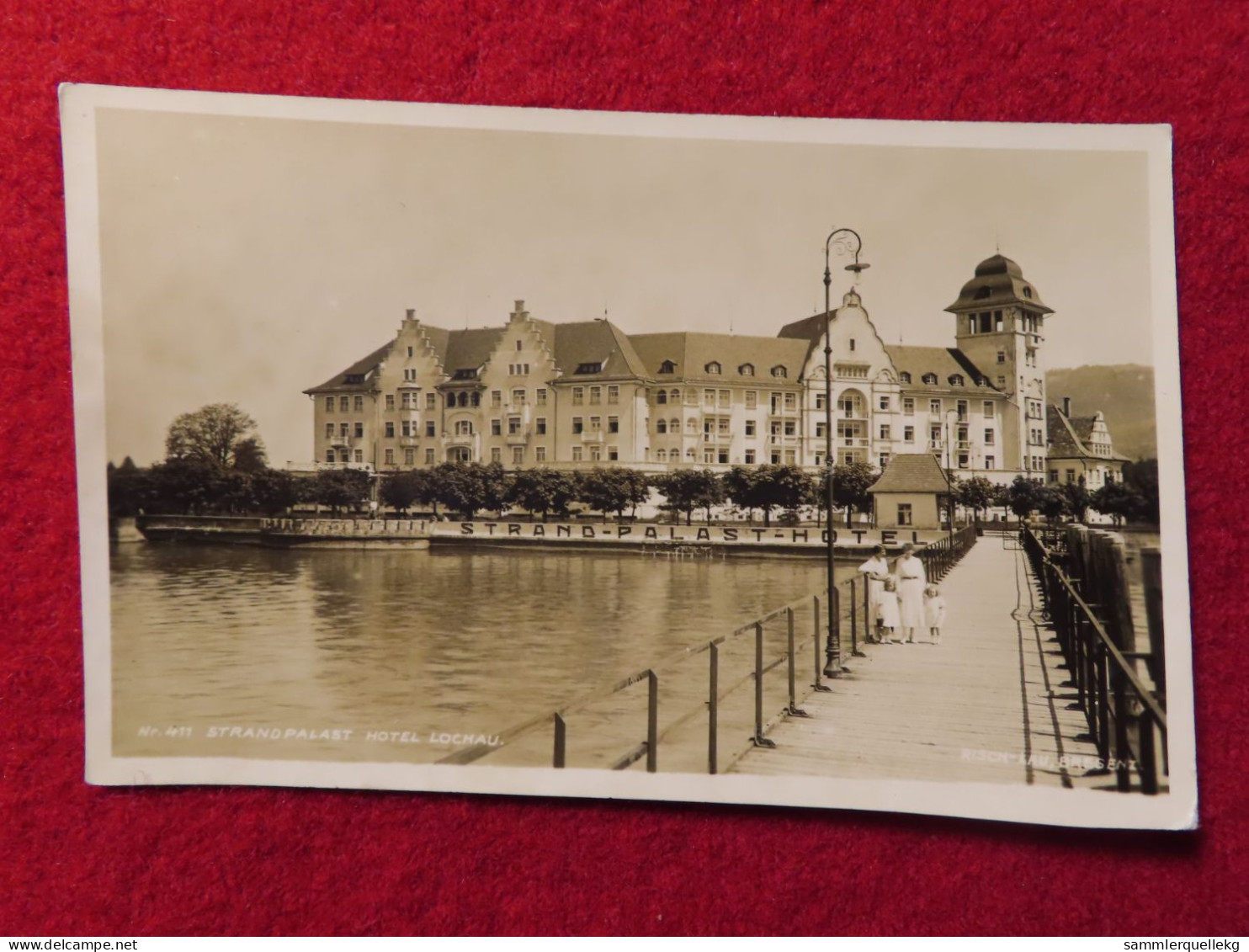 AK: Menschen Am Steeg Strandpalast Hotel Lochau, Ungelaufen Ohne Marke (Nr. 4701) - Lochau