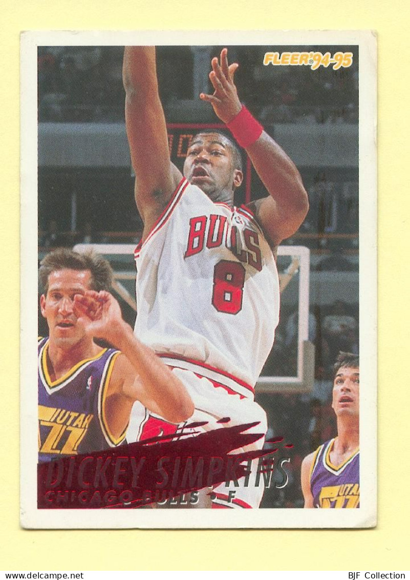Basket : DICKEY SIMPKINS / CHICAO BULLS / N° 38 / NBA - Fleer' 94-95 - 1990-1999