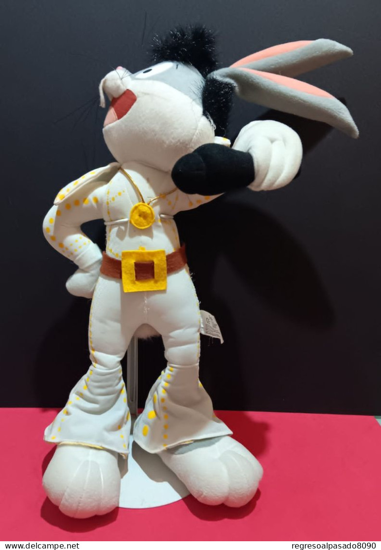Bonito Peluche Conejo Bugs Bunny Elvis Presley Looney Tunes Warner Bros De Famosa 60 Cm - Peluche