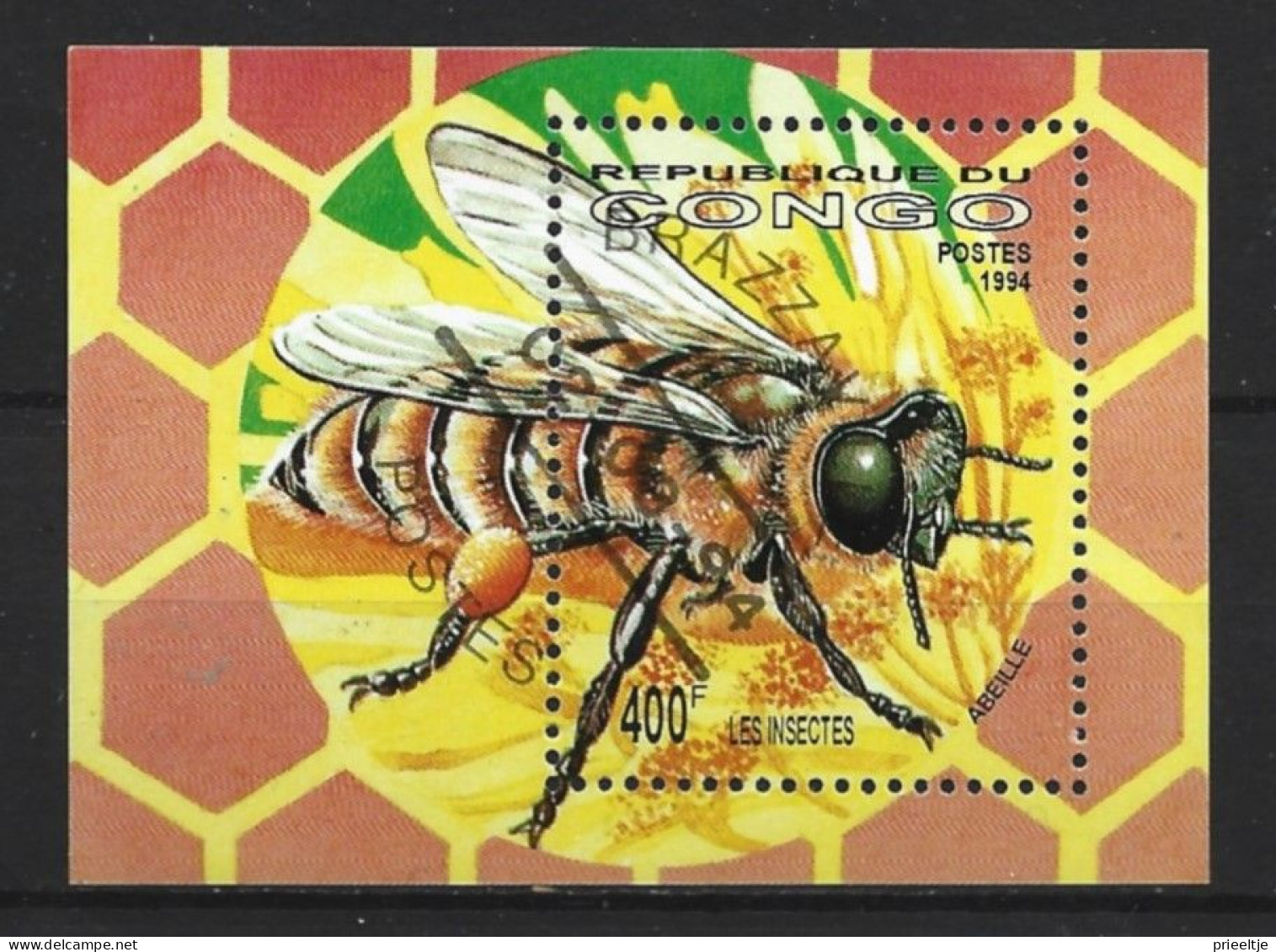 Congo Rep. 1994  Insect Y.T.  BF61 (0) - Used