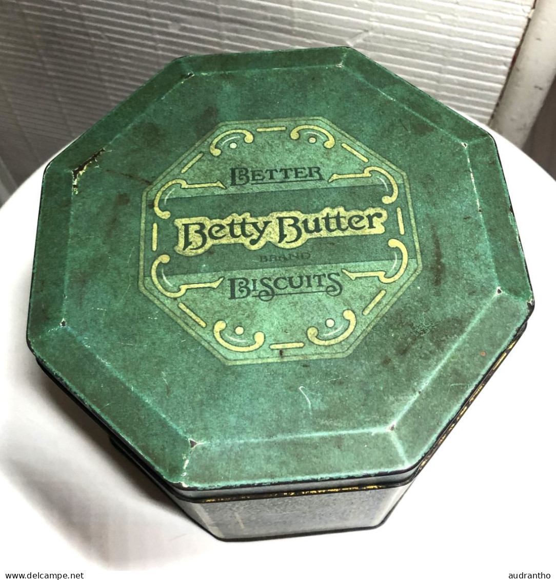 Ancienne Boîte Métal BETTY BUTTER BISCUITS - Dozen