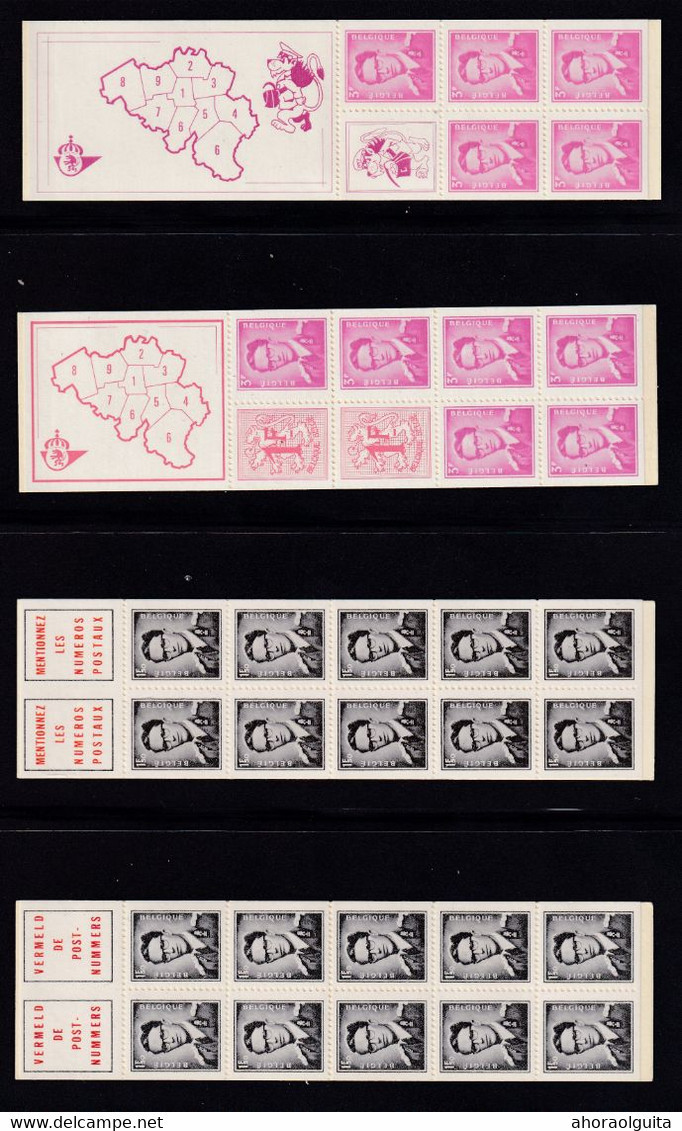 DT 843B -- 9 Carnets Distributeurs B1 à B9 - Baudouin Lunettes 1969/1972 - Fraicheur Postale - Cote COB 52.50 EUR - Ohne Zuordnung