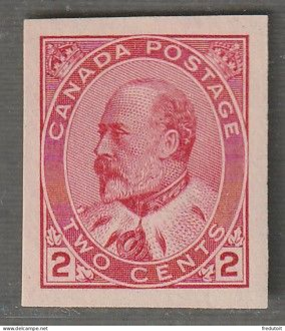 CANADA - N°79a ** (1903-09)  Edouard VII : 2c Carmin - NON DENTELE - - Neufs