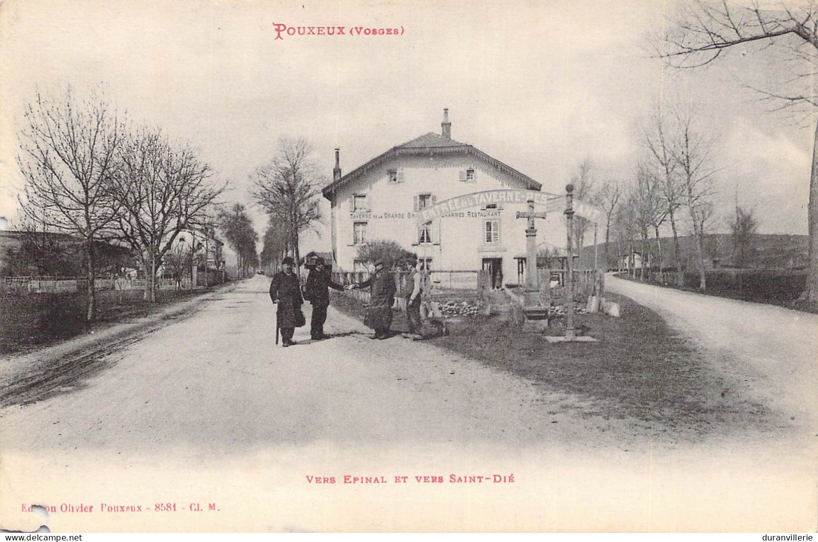 88 POUXEUX - Vers Epinal Et Vers Saint-Dié - Restaurant La Taverne. (état) - Pouxeux Eloyes