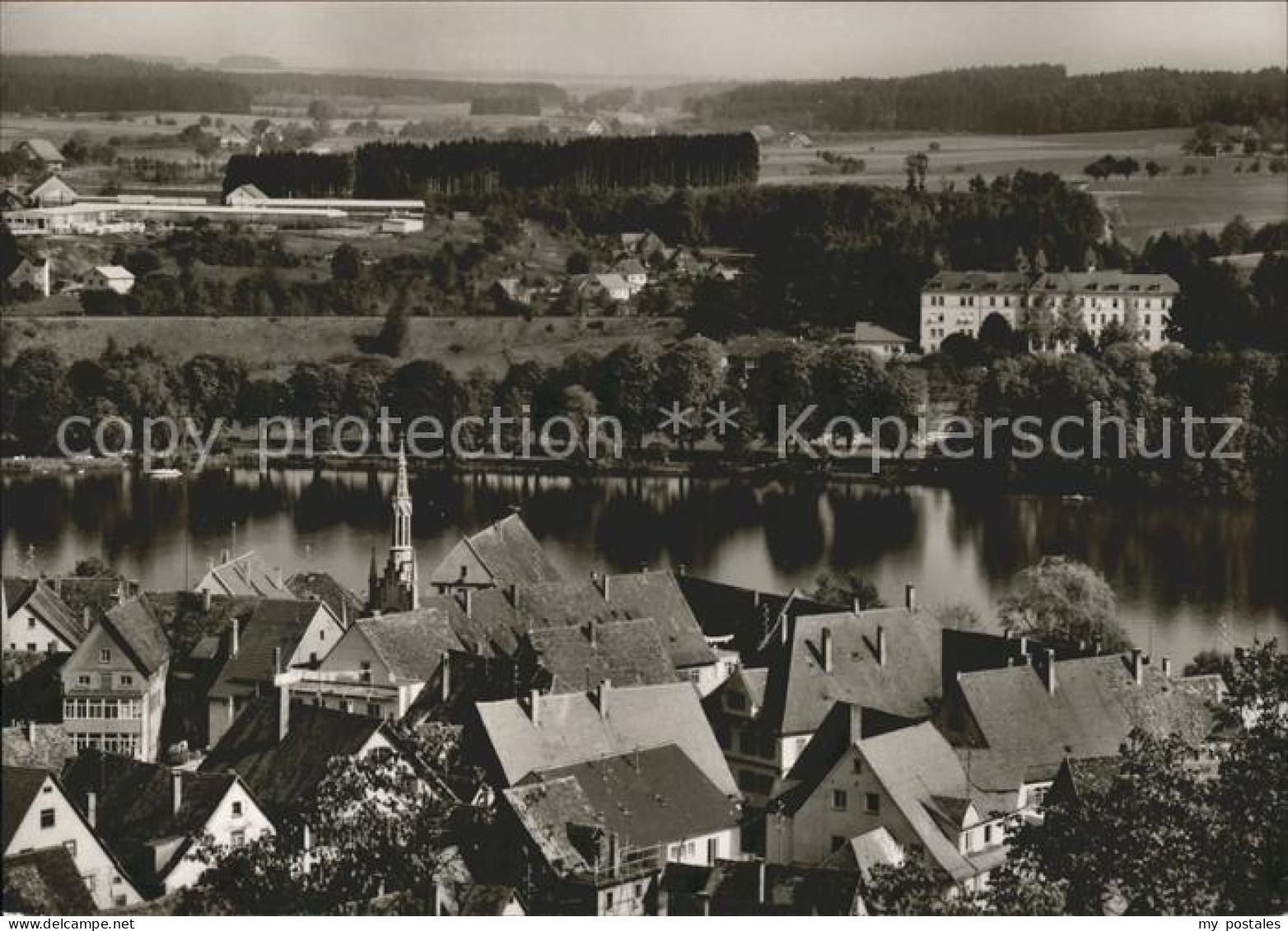 41764469 Bad Waldsee Blick Ueber Stadt Und See Zum Kreiskrankenhaus Bad Waldsee - Bad Waldsee