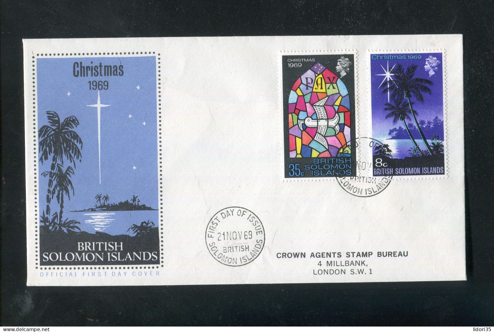 "SALOMONINSELN" 1970, Mi. 199/200 "Weihnachten" FDC (70011) - British Solomon Islands (...-1978)