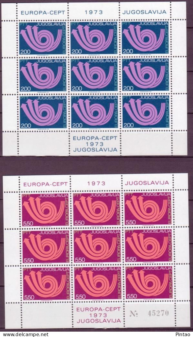 CEPT949 - JUGOSLÁVIA 1973 - MNH (EUROPA CEPT - 2 F.M.) - 1969