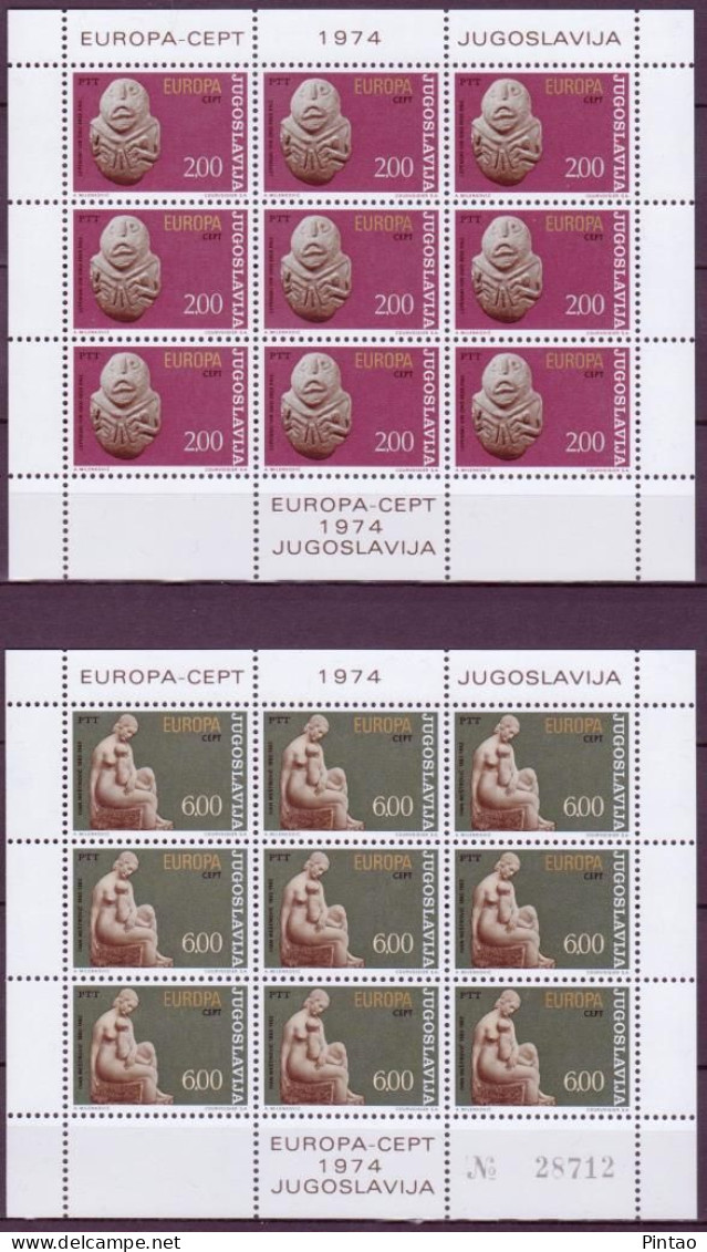 CEPT950 -  JUGOSLÁVIA 1974 -  MNH (EUROPA CEPT - 2 F.M.) - 1974