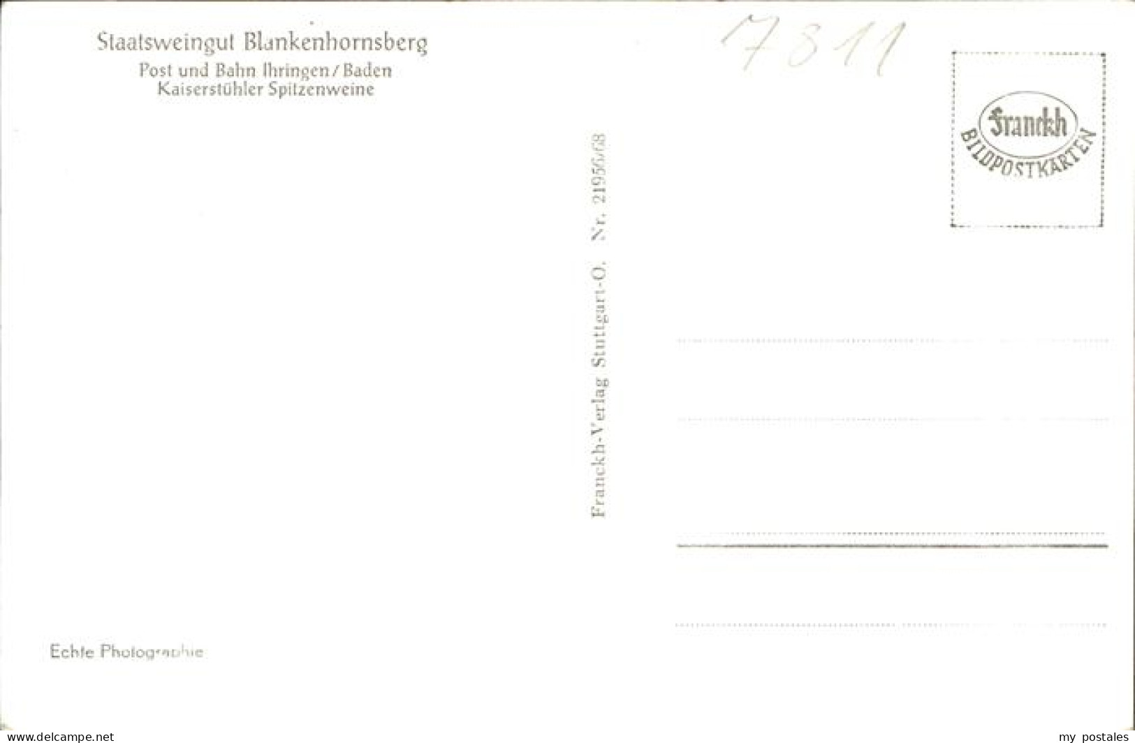 41214032 Ihringen Staatsweingut Blankenhornberg Ihringen - Ihringen