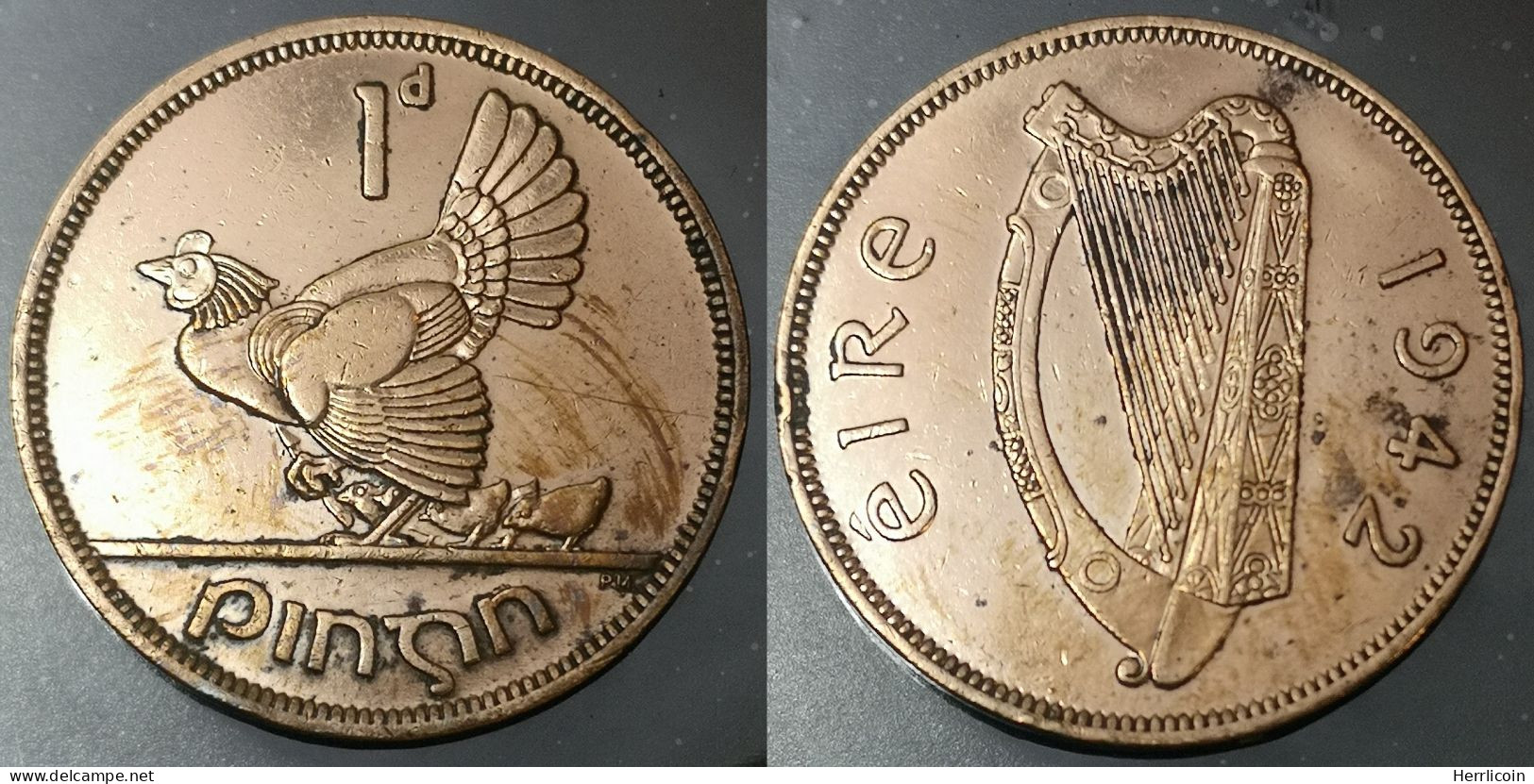 Monnaie EIRE (irlande) - 1942 - 1 Pingin - Irlanda