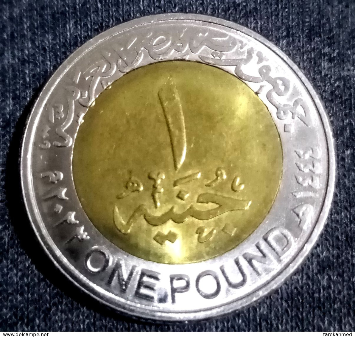 Egypt 2023, Minting Error, Incomplete Coating Of The TuT One Pound., Gomaa - Egypte