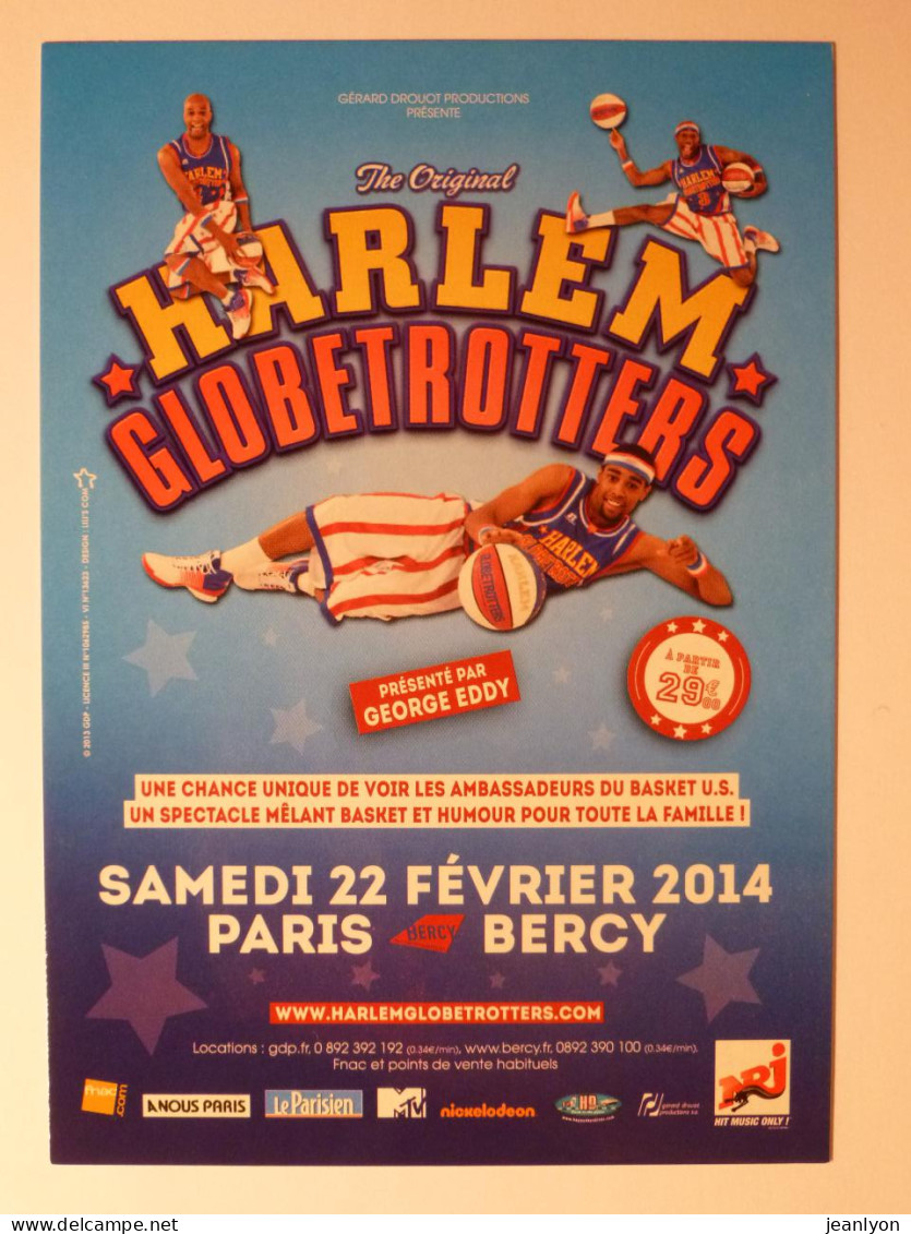 BASKET BALL - The Original HARLEM Globetrotters 2014 - Basket US - Carte Publicitaire - Basket-ball