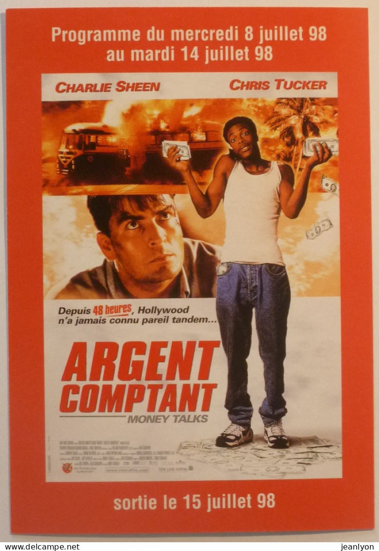 ARGENT COMPTANT / Film Cinéma - Billets En Dollar Dans Les Mains - Carte Publicitaire Pathé Affiche Ciné - Münzen (Abb.)