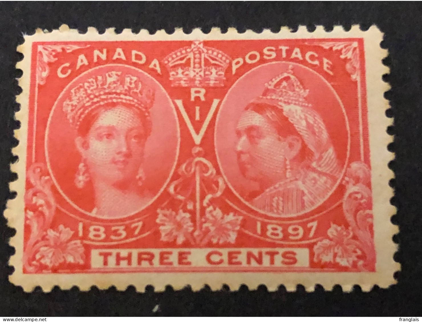 Sc 53 SG 126 Jubilee Issue Of 1897 3 Cent Pink. MNH** CV £12 - Unused Stamps
