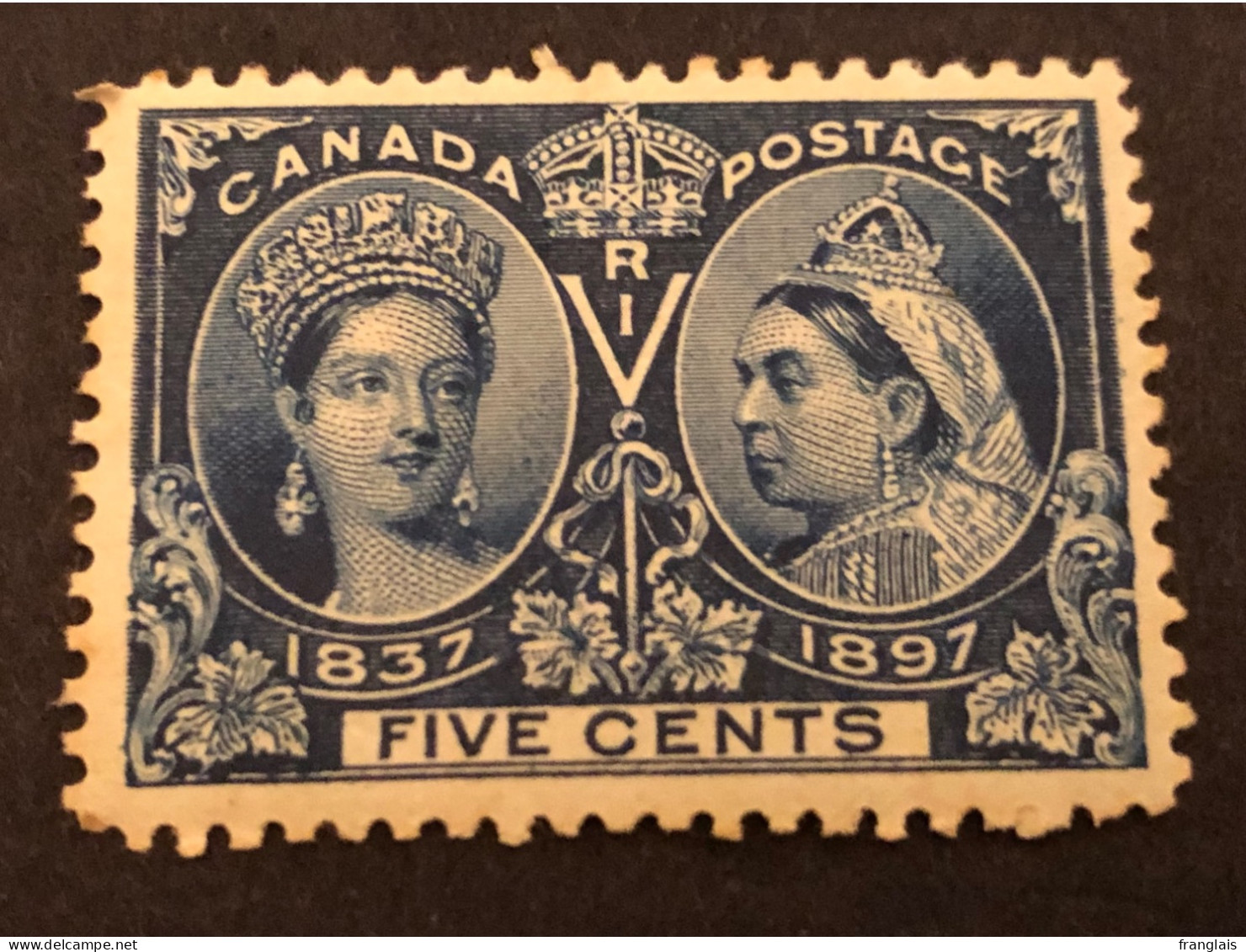 Sc 54 SG 128 Jubilee Issue Of 1897 5 Cent Blue MNH** CV £55 - Ongebruikt