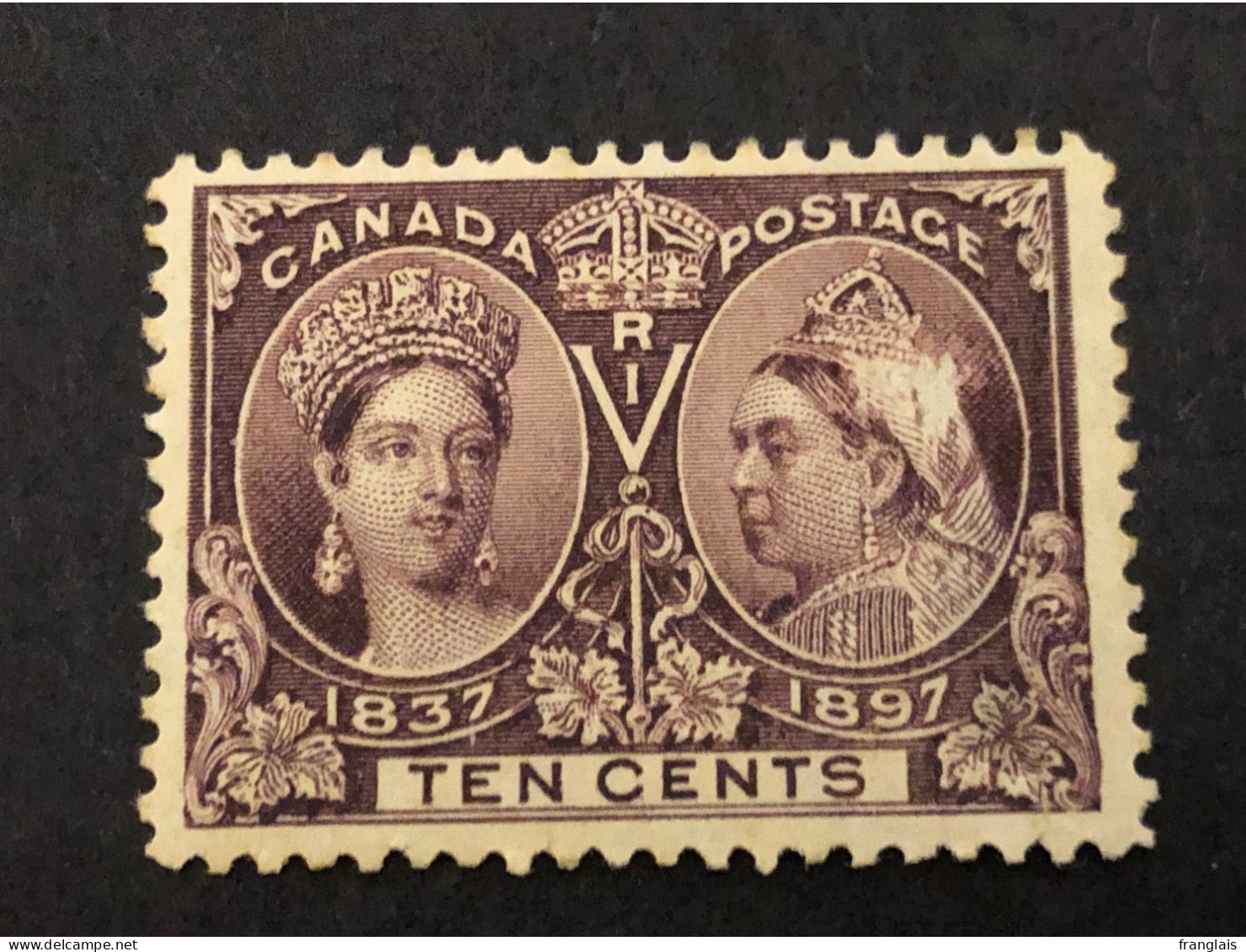Sc 57 SG 131 Jubilee Issue Of 1897 10 Cent Violet MNH** But With A Thin / Aminci CV £90 - Nuovi