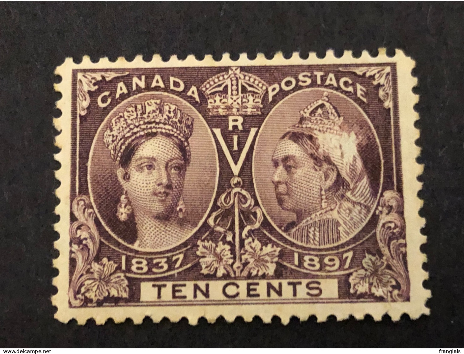 Sc 57 SG 131 Jubilee Issue Of 1897 10 Cent Violet MNH** But With A Thin / Aminci CV £90 - Ongebruikt