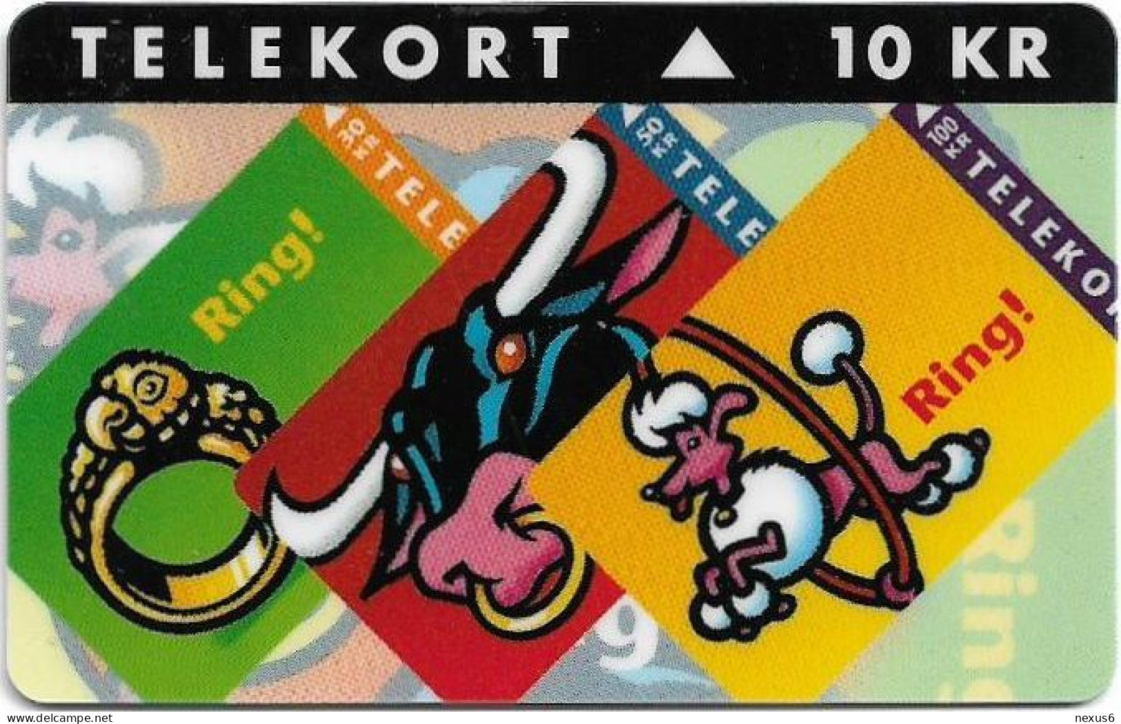 Denmark - KTAS - New Definitive Card - TDKP144B (Cn. 1450) - 05.1995, 10kr, 2.000ex, Used - Danemark