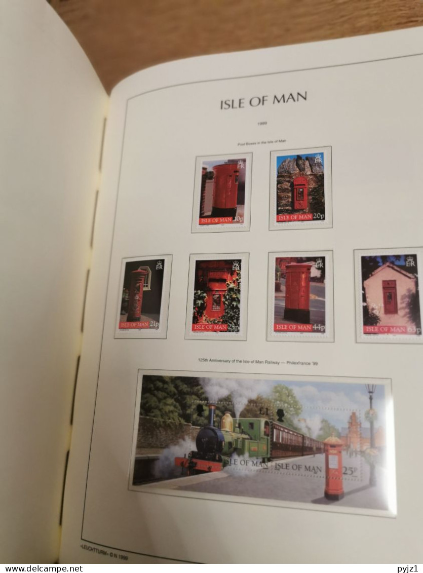 Isle of Man 1988-2003 Leuchtturm album  MNH/postfris**