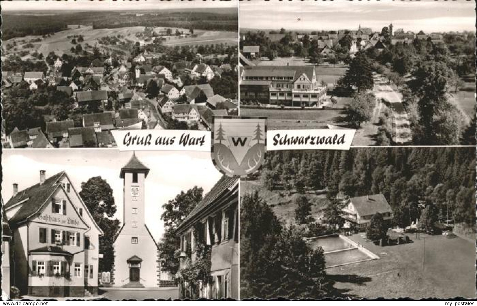 41212957 Wart Altensteig Gasthaus Linde Schwimmbad Altensteig - Altensteig