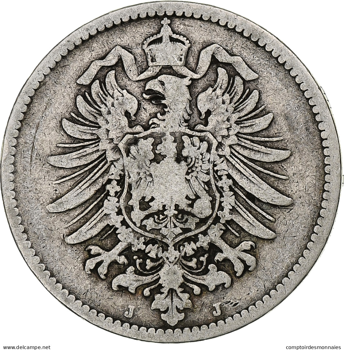 Empire Allemand, Wilhelm I, Mark, 1878, Hambourg, Argent, TB+, KM:7 - 1 Mark