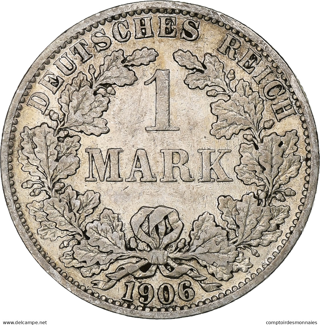Empire Allemand, Wilhelm II, Mark, 1906, Berlin, Argent, TTB, KM:14 - 1 Mark