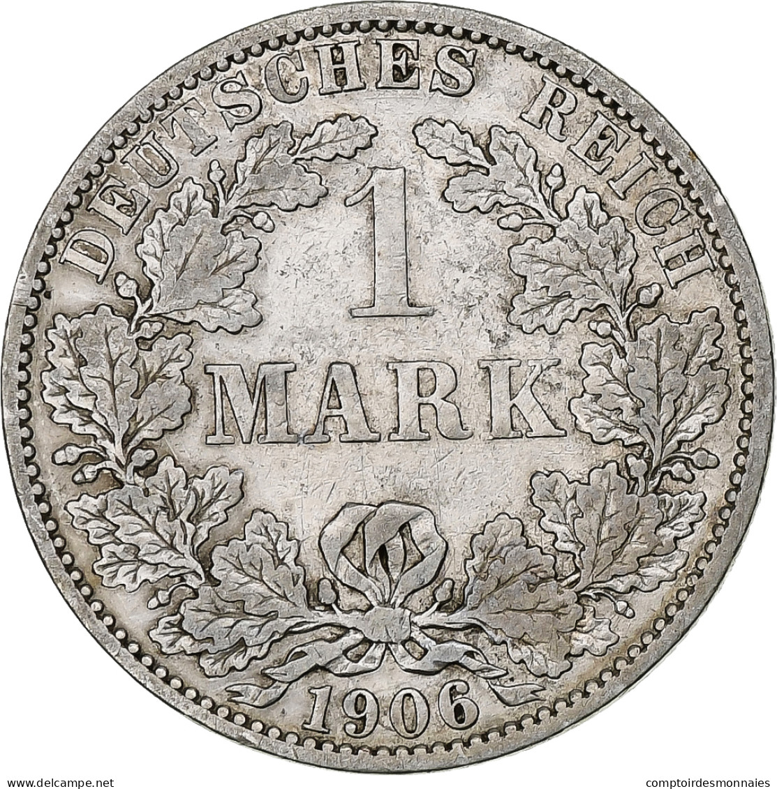 Empire Allemand, Wilhelm II, Mark, 1906, Berlin, Argent, TTB, KM:14 - 1 Mark