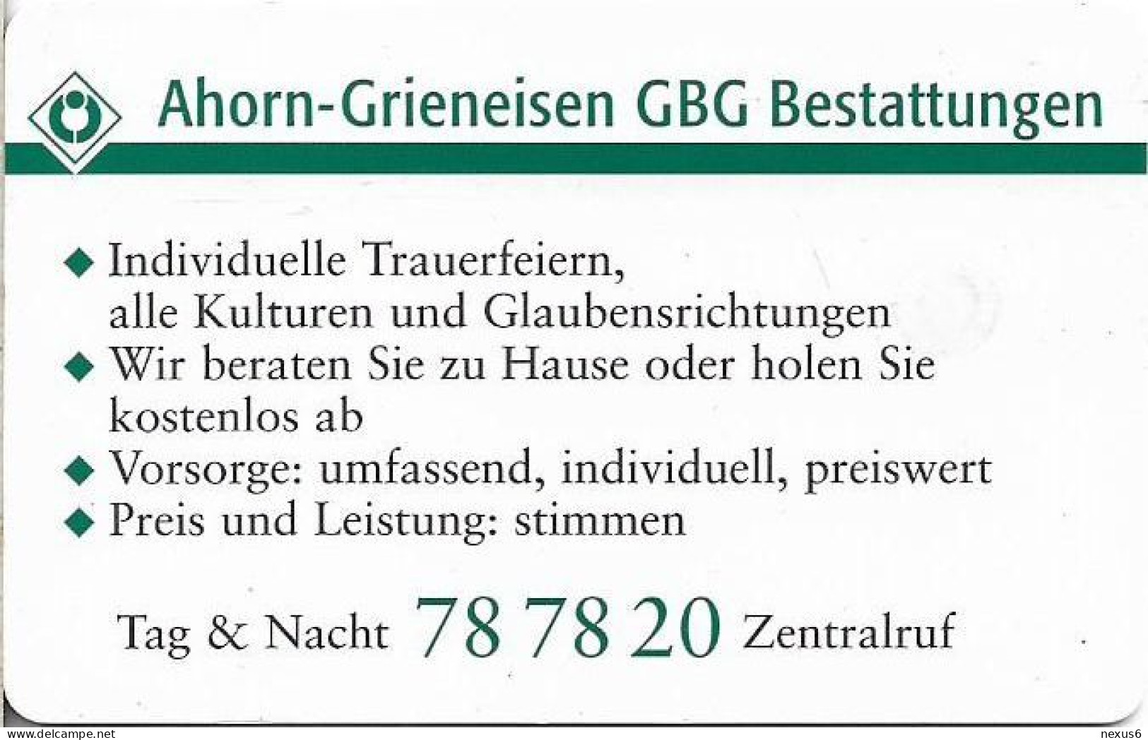 Germany - Auf Wiederhören, Ahorn-Grieneisen - O 0084 - 05.2001, 6DM, 20.000ex, Used - O-Series: Kundenserie Vom Sammlerservice Ausgeschlossen