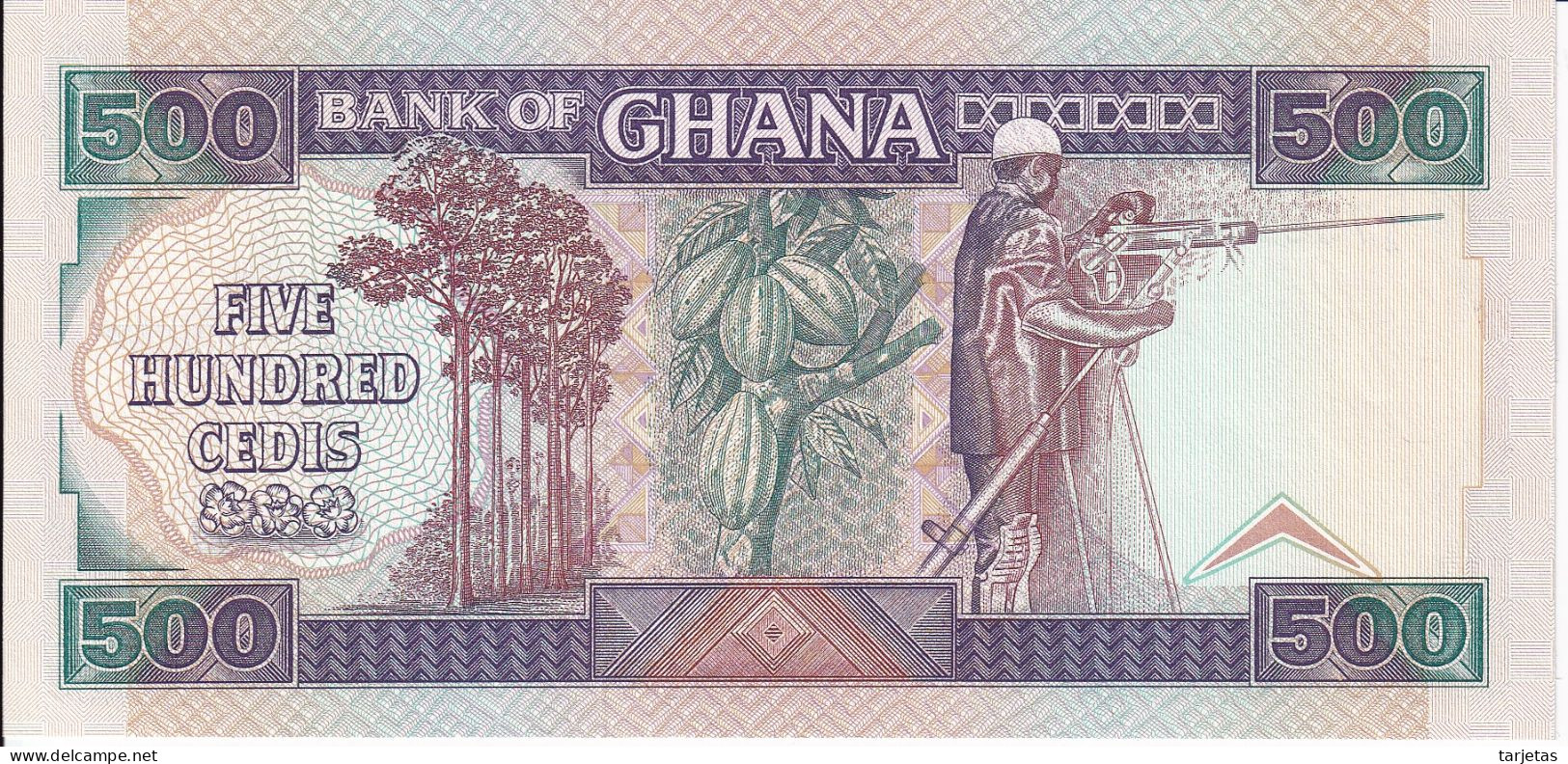 BILLETE DE GHANA DE 500 CEDIS DEL AÑO 1994 SIN CIRCULAR (UNC) (BANKNOTE) - Ghana
